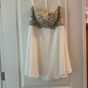 Jovani rhinestone mini cocktail dress
